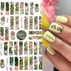 10pc 1pcs Summer Fruits Type 3D Nails Art Stickers watermelon Strawberry Lemon Design Adhesive Sliders Manicure Accessory Decoration Y1125