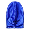 Maski Party Mężczyźni Lub Kobiety Lateksowa Maska Twarz Błyszczący Metallic Otwarty Usta Hole HeadGear Pełny kaptur Dla Role Odtwórz Cosplay Costume Kit