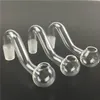 Transparent 10mm Male joint glass bowls Pyrex Glass Oil Burner Pipe Clear tobacco Bent Bowl Hookah Adapter Thick Bong Pipes Smoking Nail Burning Tubes