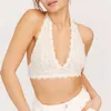 12 Colors Women Sexy Summer Breathable Lace Bra Fashion Halter Unlined Non-Padded Backless Bra 30-38 A/B/C 210623