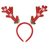 Christmas Decorations Snowflake Elk Antlers Headbands For Home Noel Party Ornaments 2022 Year Hair Accessories