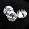 ROUND D Color Moissanite Loose Diamond with Box and Certification for Rings VVS1 Gemstones Excellent Cut Pass Moissanite Tester