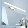 Lampade da parete Lampada moderna a Led Dorato/Cromo/Nero 40CM9W/50CM12W Luce frontale a specchio Luci da toeletta per bagno in alluminio Trucco per toilette