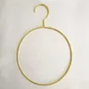 Fashion Rose Gold Circle Hangers For Clothes Scarf Towel Tie Drying Storage Organizer Rack Adult And Children Hanger