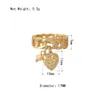 New Fashion Cute Rings Gold Color Chain Shape Rings Lovely Heart and Bead Charm Rings for Modern Fashion Women and Girl Q07085066099