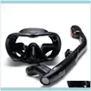 Watersporten buitenshuis Duikmaskers Lekvrije Snorkel Anti-Mist Zwemmen Snorkelen Goggles Glazen met Easy Ademhaling Dry Scuba Mask Drop