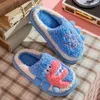 Slippers Dames Leuke Patroon Zachte Buitenkleding Warm Fluwelen Katoen Winter Dames Cartoon Schoenen Comfort