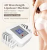 Protable 650nm 980nm Kalt-Lipo-Laser-Körper-Gewichtsverlust-Formungs-Schlankheits-Maschinenfett Reduzieren Sie Cellulite / 4D-Dioden-Lipolaser-Schönheitsausrüstungsgerät