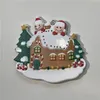 2021クリスマス飾りパーソナライズ装飾家族木の家の装飾品の縄跳びのお土産のパンデミックDIY樹脂の付属品