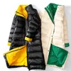 Зимняя водонепроницаемая женская куртка теплая длинная длинная макси-длинная верхняя одежда вниз Parkas Свободные -30 градусов 210531