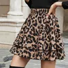 minifaldas con estampado de leopardo