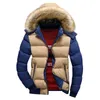 Fashion-Men's Down & Parkas Winter Jacket Men Fashion Hoodie Thickened Coat Warm Cotton-padded Fur Collar Zip Clothes