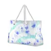 Shoppingväskor Stor kapacitet Strandväska Kvinna Vattentät Tie Die Blå Grön Splash Tote Bags Sommar Big Top-Handle Bags Shopping Bag handväska 220310