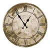 Nostalgiczny Retro Drewniany Zegar ścienny 10 Cal Europejski Kwarcowy Okrągły Zegar Ścienny Nowoczesny Design Salon Home Decor Wood Clock H1230
