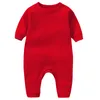 Nouveau-né bébé combinaisons infantile couleurs unies barboteuses enfants à manches longues Onesies garçons vêtements 365 J2