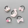 Dog Apparel 5pcs In 1 Set Cute Pet Hair Accessories Fabric Cartoon Rubber Band Teddy Yorkshire Maltese Rope