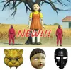 Game Mask COS Cosplay finge di interpretare gli oggetti di scena della serie TV coreana di Halloween