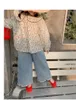 Kız çocuk gömlekleri ilkbahar ve sonbahar çocuk giyiminin Kore versiyonu batı tarzı çiçekli oyuncak bebek gömlekleri, 220314