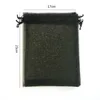 17x23cm Black Drawable Organza Jewelry Bags Bolsitas Regalos Promotion/Weeding Gift Bag Organza Sachet 100pcs/lot Wholesale