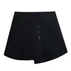 Sommer Hellblau Unregelmäßig Lässig College Wind Basic All Match Mode A-Linie Koreanischer Stil Hohe Taille Kurze Röcke 210611