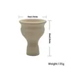 Arabic style water pipe and tobacco pot ceramic bowl white clay ceramic deep pipe pot special for water pipe