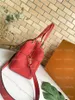 Bolsa de negócios designer PONTHIEU: couro vermelho marinho, zíper duplo, estampa luxuosa - bolsa de compras versátil para profissionais (M43721)