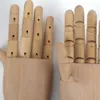 Wooden Hand Model Human Figure Artist Painting Mannequin Jointed Doll Flexible Drawing Manikin Wood Sculpture Figurines 210924