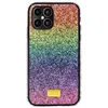 Étuis de téléphone en diamant pour iPhone 12 Pro Max 11 X Xs Xr 7/8 Plus Gradient Bling Glitter Couverture arrière de protection