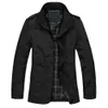 M-5XL Män Stor Storlek Casual Long Jacket Vår Höst Male Business Windbreak Tunn Outwear Parka Lös Varsity Bomber Coat 211008