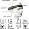 기타 LED 조명 경량 헤드 램프 충전식 COB + XPE 방수 3 종류의 모드, 광각 범위 COB 휴대용 라이트 벨트