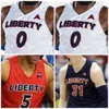 Nik1 NCAA College Liberty Flames Basketball Jersey 5 Keenan Gumbs 10 Elijah Cuffee 11 Georgie Pacheco-Ortiz 15 Zach Farquhar Cousu sur mesure