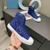 Top designers ladies runners trainers shoe Women cotton canvas high tops casual shoes sneaker fashion off road motorcycle tires sole sneakers with box size 35-41