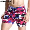 Seobean Homens Camo Casual Shorts Estilo de Verão Moda Camuflagem Algodão Homens Shorts Brand Roupas Bottoms H1210