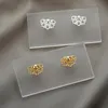 Stud Lotus Flower Gold Earrings For Women Stainless Steel 2021 Trend Trinket Fashion Jewelry Wedding Party Gifts