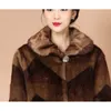 Femmes fourrure Faux vison 2021 veste femmes hiver luxe manteau grande taille ample M-6XL femme épaissir chaud mode manteaux Parka S