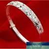 100% 925 Sterling Silver Moda Full Star Senhoras Bangles Jóias Mulher Não Fade Atacado Bangle Barato Presente de Aniversário Preço de Fábrica Especialista Qualidade Mais Recente Estilo