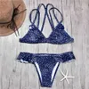 Sexy Ruffle Bikini Swimwear Mulher Swimsuit String Tanga Definido Brasileiro Ternos Banhos Praia Swim Wear Maillot de Bain 210520