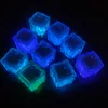 LED Ice Cube Light Glowing Party Ball Flash Lighting Luminous Neon Wedding Festival Christmas Bar Wine Glass Decoration Supplies