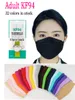 KN95 KF94 FFP2 Maske Çok Renkli Toz Geçirmez 5 Katmanlı Koruma %95 Filtrasyon Yüz Maskesi Siyah Nanomalzemeler Büyük Boy Bant 12 saat içinde gönderilir Mascherina Mascarilla