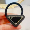 Luxury Pony Tails Holder Fashion For Woman Invertered Triangle Letter Designers Jewelry Trendy Personality Hair Clip282T