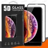 Bildschirmschutz für iPhone 12 Pro Max 11 x XR 7 8 5d Temperierte Glas Ganzkörperbedeckungsfilm mit Package8609290