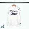 Menselijk gemaakt Hoody Zwart Groen Paar Jurk Fleece Hoodies Sweatshirts Topkwaliteit 210420