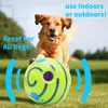 Dog Toy Fun Giggle Sounds Ball Pet Cat s Silicon Jumping Interactive Training For Small Large s dog supplies 211111