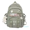 Backpack Style Est Nieuwe Vrouwen Rugzak Waterdichte Nylon Grote Capaciteit Kawaii Speelgoed Hanger Schouders Schooltas