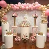 Round Cylinder Pedestal Display Art Decor Cake Rack Plinths Pillars for DIY Wedding Party Decorations