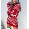 Abiti casual Autunno Maglioni lavorati a maglia per le donne Birra Natale Maglioni a maniche lunghe per maglieria Pulloveropps Donna Inverno 2021 Corpo