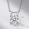 100% 925 Sterling Silver Necklaces Pendants Genuine With Chain For Women Fashion Jewelry D-0492940