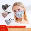 Classic Designer Face Mask Bling Colorful personality sequined cotton masks women fashion breathable warm color cover wholesale