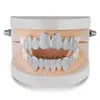 Gold Silver diamond Teeth Grillz Women Men Luxury teeth grillz Top Bottom Grills grill hip hop Jewelry mens Halloween Christmas3214972