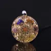 Crystal Stones Chakra Reiki Healing Energy Orgonite Necklace Drop shipping X0707